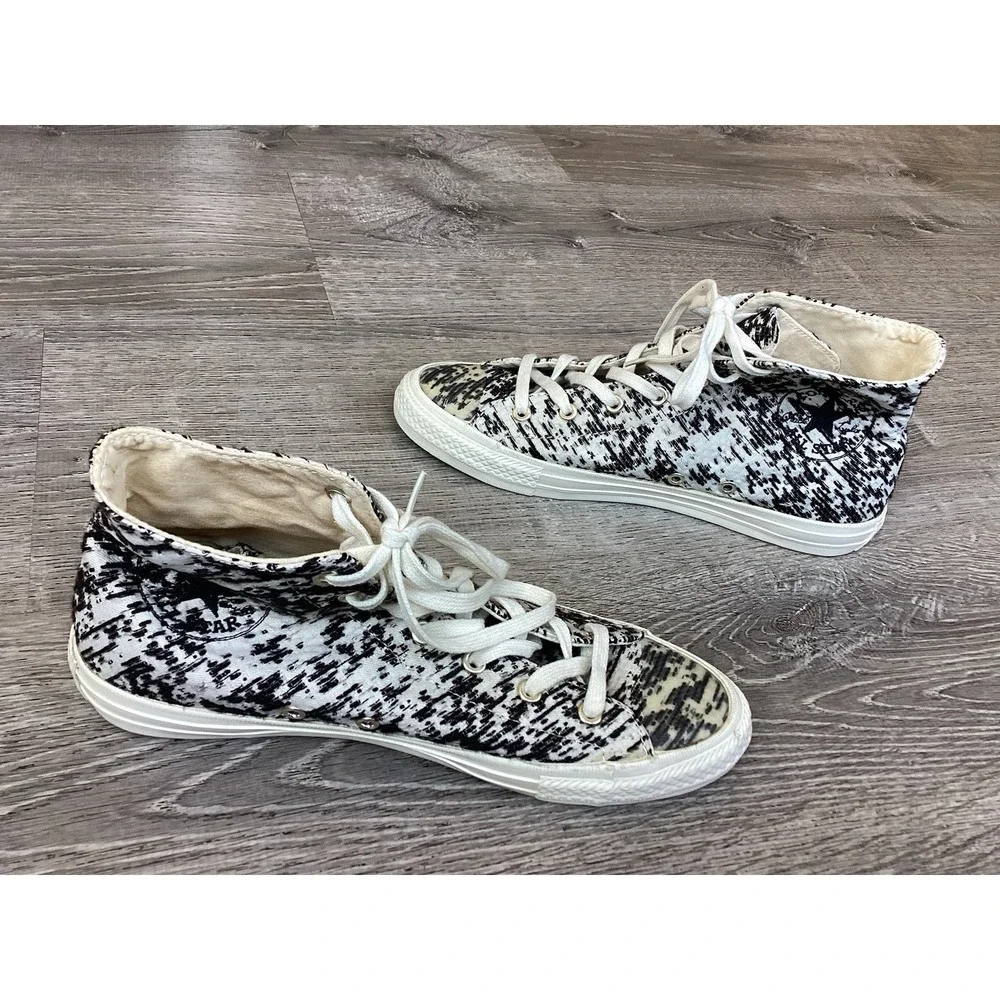 Converse All Star Gemma OX Womens Size 8 Shoes Black White High Sneakers 553448C